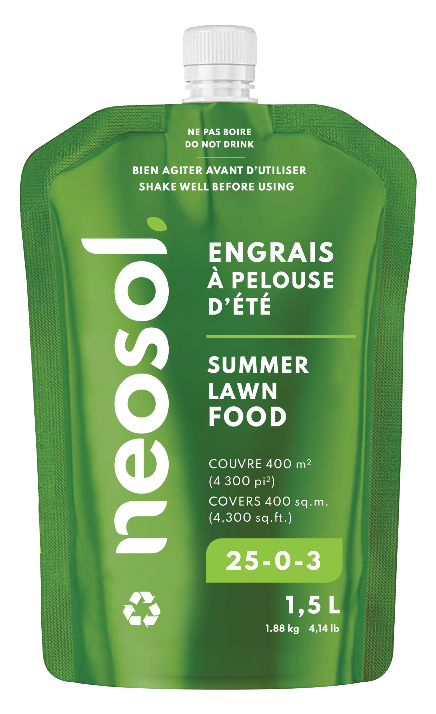 Liquid Summer Lawn Fertilizer 25-0-3 - 1.5L